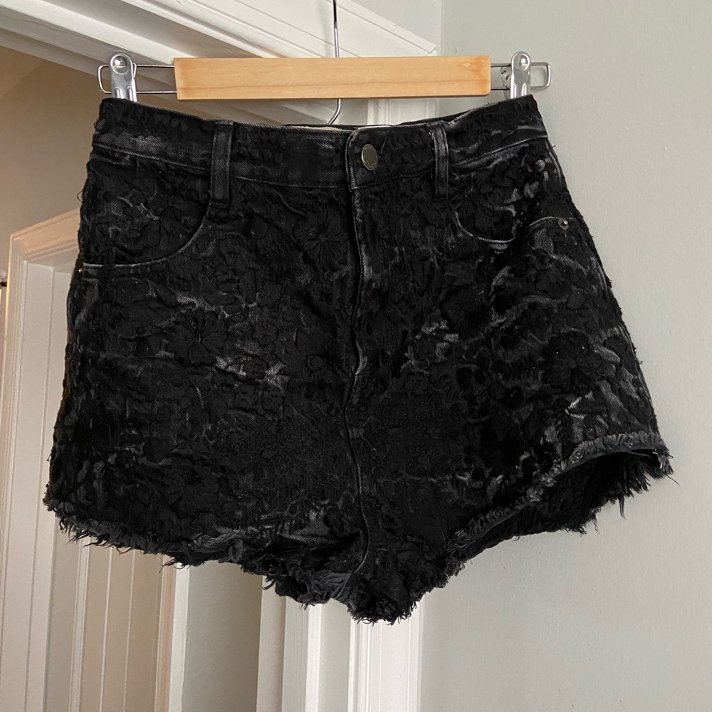 FP high waisted floral shorts